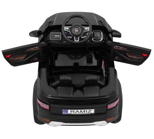 Дитячий електромобіль Rapid Racer Black + Пульт + Вільний старт + EVA + MP3 LED