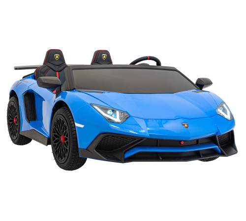 Дитяча акумуляторна машинка Lamborghini Aventador SV Синя