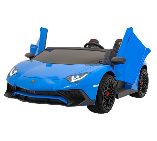 Дитяча акумуляторна машинка Lamborghini Aventador SV Синя