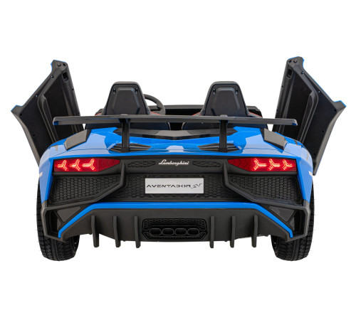 Дитяча акумуляторна машинка Lamborghini Aventador SV Синя