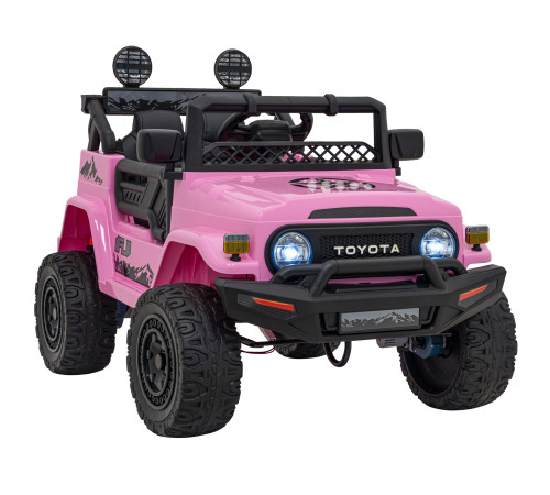 Toyota FJ Cruiser для дітей рожевий + пульт дистанційного керування + повний привід + LED аудіо + EVA + Free Start Toyota FJ Cruiser для дітей рожевий + пульт дистанційного керування + повний привід + LED аудіо + EVA + Free Start