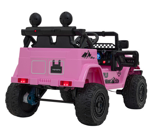Toyota FJ Cruiser для дітей рожевий + пульт дистанційного керування + повний привід + LED аудіо + EVA + Free Start Toyota FJ Cruiser для дітей рожевий + пульт дистанційного керування + повний привід + LED аудіо + EVA + Free Start