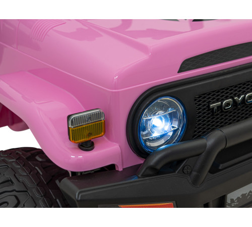 Toyota FJ Cruiser для дітей рожевий + пульт дистанційного керування + повний привід + LED аудіо + EVA + Free Start Toyota FJ Cruiser для дітей рожевий + пульт дистанційного керування + повний привід + LED аудіо + EVA + Free Start