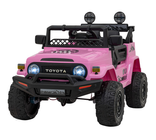 Toyota FJ Cruiser для дітей рожевий + пульт дистанційного керування + повний привід + LED аудіо + EVA + Free Start Toyota FJ Cruiser для дітей рожевий + пульт дистанційного керування + повний привід + LED аудіо + EVA + Free Start