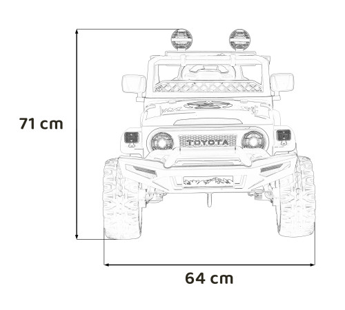 Toyota FJ Cruiser для дітей рожевий + пульт дистанційного керування + повний привід + LED аудіо + EVA + Free Start Toyota FJ Cruiser для дітей рожевий + пульт дистанційного керування + повний привід + LED аудіо + EVA + Free Start