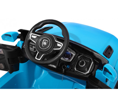 Дитячий електромобіль Rapid Racer Blue + Пульт + Вільний старт + EVA + MP3 LED Дитячий електромобіль Rapid Racer Blue + Пульт + Вільний старт + EVA + MP3 LED