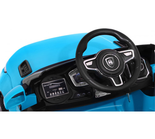 Дитячий електромобіль Rapid Racer Blue + Пульт + Вільний старт + EVA + MP3 LED Дитячий електромобіль Rapid Racer Blue + Пульт + Вільний старт + EVA + MP3 LED