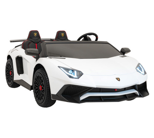 Дитяча акумуляторна машинка Lamborghini Aventador SV Біла