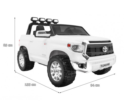 Дитяча акумуляторна машинка Toyota Tundra XXL Біла