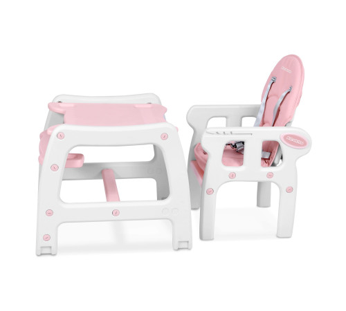 Стільчик для годування 5-в-1 Ricokids Sinco 57,5 х 104 см - рожево-білий