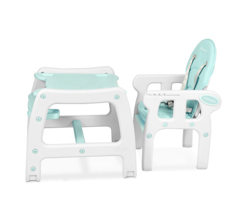 Стільчик для годування 5-в-1 Ricokids Sinco 57,5 х 104 см - бірюзово-білий