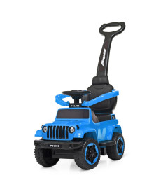 Каталка-толокар Spoko SP-219 2в1 з батьківською ручкою синій