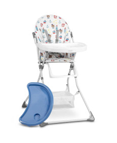 Стільчик для годування Ricokids Eldo біло-блакитний