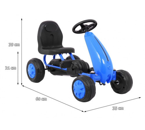 Дитячий педальний картинг для найменших Синій
