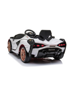 Lamborghini SIAN на акумуляторі для дітей Білий + Пульт + EVA + Free Start + Audio LED