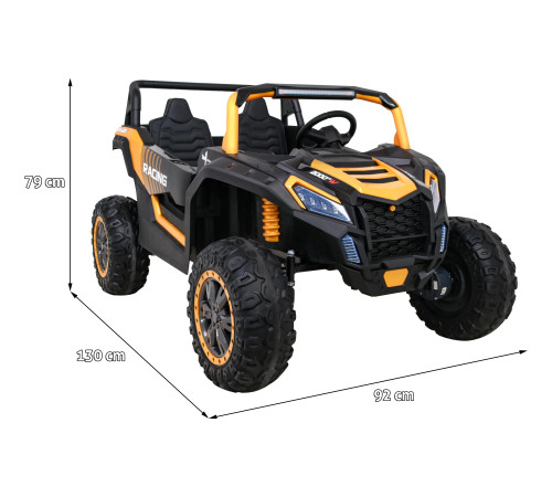 ATV Racing Баггі для 2 дітей Gold + 4x4 Drive + Пульт + Повільний старт + MP3 LED