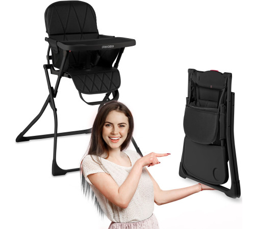 Стільчик для годування Ricokids Nuco 70 х 60 х 95 см - чорний