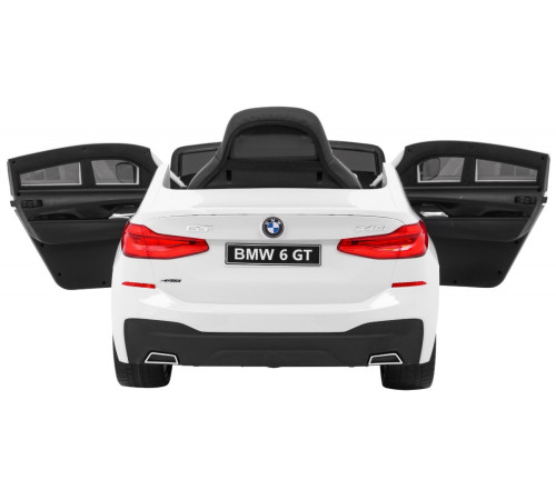 Дитяча акумуляторна машинка BMW 6 GT Біла