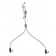 Гойдалка-гніздо з наметом Hudora 72153 Nest Swing Heart 110 см - рожева