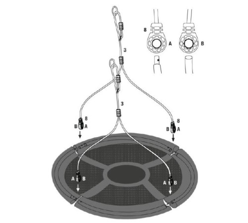 Гойдалка-гніздо з наметом Hudora 72153 Nest Swing Heart 110 см - рожева Гойдалка-гніздо з наметом Hudora 72153 Nest Swing Heart 110 см - рожева