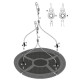 Гойдалка-гніздо з наметом Hudora 72153 Nest Swing Heart 110 см - рожева