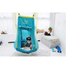 Гніздо гойдалка з наметом Hudora Nest Swing Pirate 90 cm (72152)