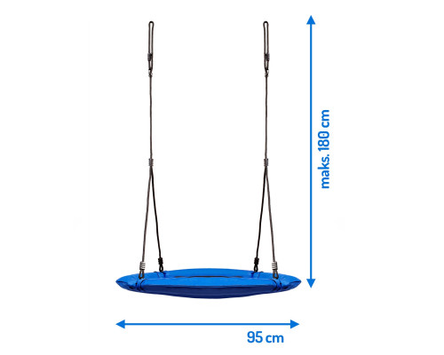 Гойдалка Гніздо лелеки SWINGO XXL синя 95 см