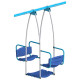 Гойдалка п'ятимісна Triple Swing, 294 х 166 х 200 см - синьо-сіра