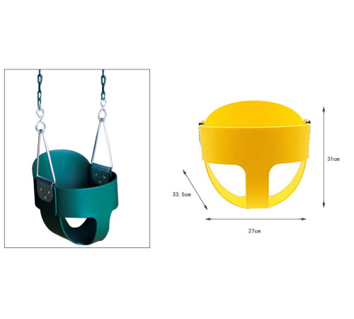 Детские качели-корзина, резиновые с защитой WCG Sit