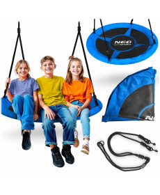 Гойдалка-гніздо Neo-Sport Swingo 110 см, чорно-синій