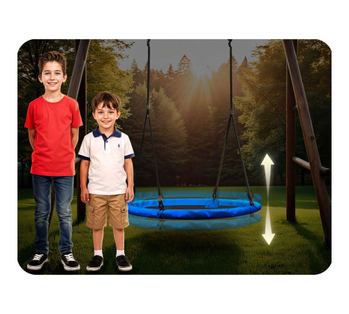 Huśtawka bocianie gniazdo Neo-Sport Swingo 110 cm