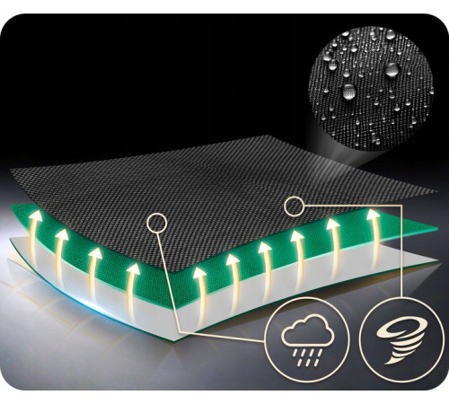Гойдалка-гніздо Neo-Sport Swingo 110 см, чорно-зелена