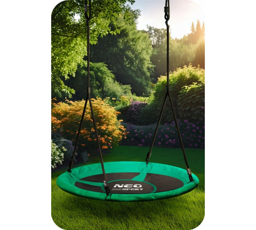 Гойдалка Neo-Sport Swingo Гніздо Лелеки 120 см, зелена