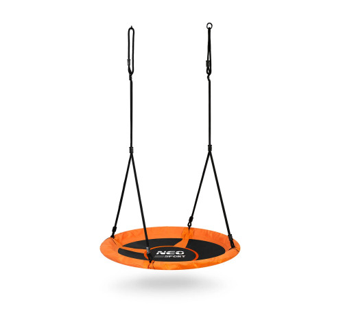 Гойдалка-гніздо Neo-Sport Swingo 100 см, чорно-помаранчева