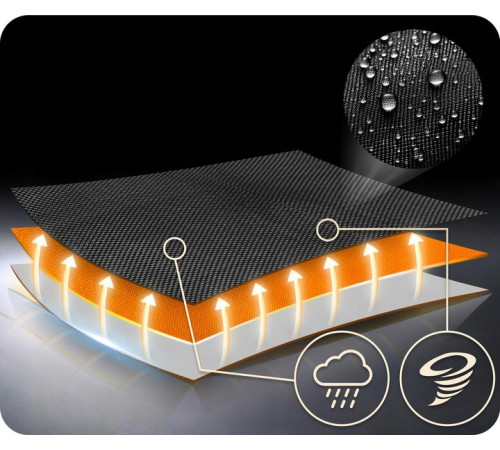 Гойдалка-гніздо Neo-Sport Swingo 100 см, чорно-помаранчева