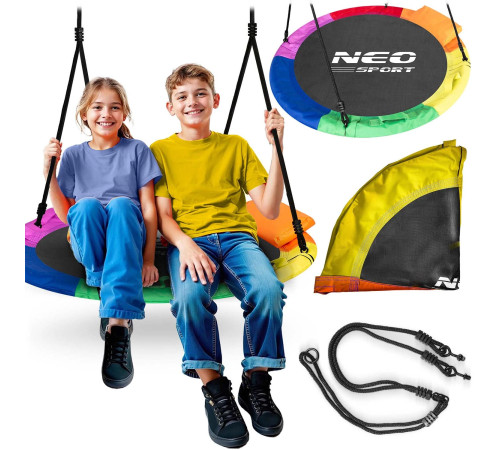 Гойдалка-гніздо Neo-Sport Swingo 100 см, різнокольорова