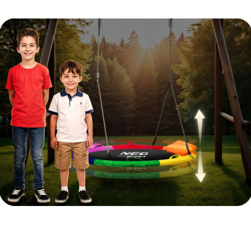Гойдалка-гніздо Neo-Sport Swingo 100 см, різнокольорова