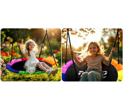 Гойдалка-гніздо Neo-Sport Swingo 100 см, різнокольорова