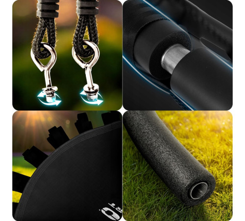 Гойдалка Neo-Sport Swingo Гніздо лелеки 110 см, чорна