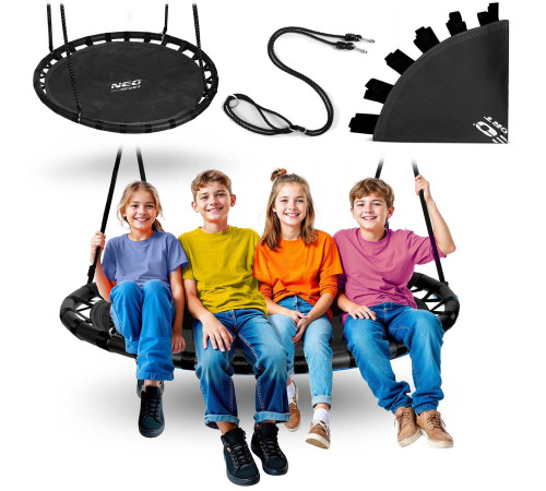 Huśtawka bocianie gniazdo Neo-Sport Swingo 120 cm