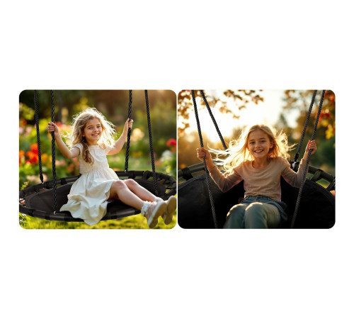 Huśtawka bocianie gniazdo Neo-Sport Swingo 120 cm