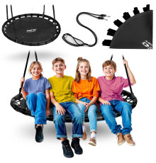 Гойдалка Neo-Sport Swingo Гніздо лелеки 120 см, чорна