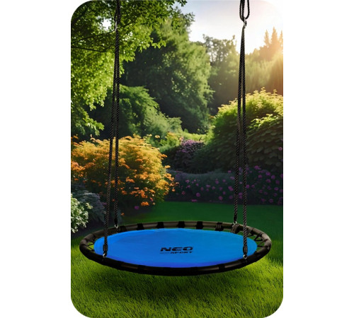 Гойдалка Neo-Sport Гніздо лелеки Swingo 120 см, синя