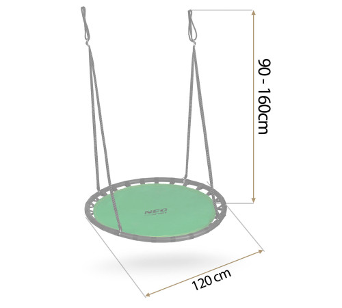 Huśtawka bocianie gniazdo Neo-Sport Swingo 120 cm