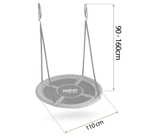 Huśtawka bocianie gniazdo Neo-Sport Swingo 110 cm