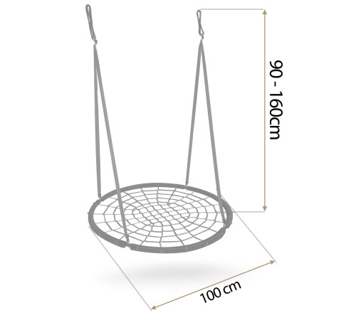 Huśtawka bocianie gniazdo Neo-Sport NS-104 100 cm