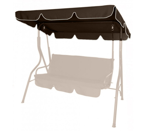 Навіс для садової гойдалки Bonro 170 x 110 см, коричневий