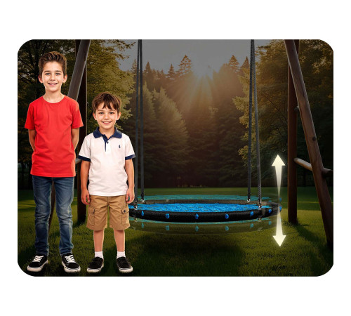 Huśtawka bocianie gniazdo Neo-Sport NS-104 120 cm