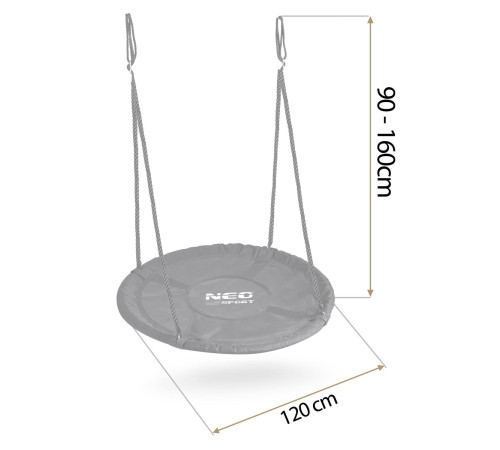 Huśtawka bocianie gniazdo Neo-Sport NS-103 120 cm