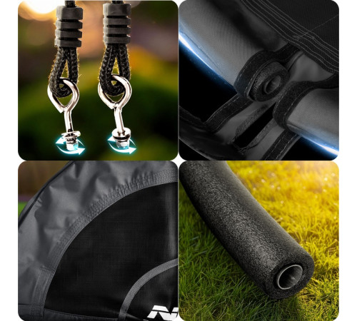 Гойдалка Neo-Sport NS-103 Гніздо лелеки 120 см, чорна